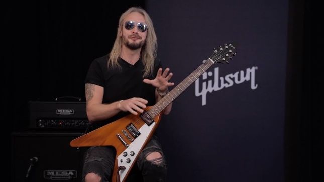 JUDAS PRIEST Guitarist RICHIE FAULKNER Featured In New Gibson Gear Video, Demonstrates "Original Collection" Flying V 