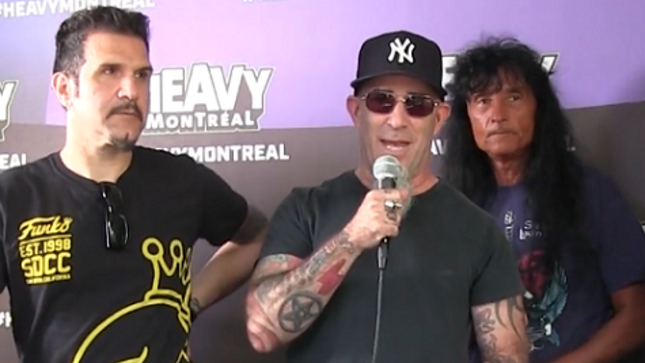 ANTHRAX - Video Footage From Hall Of Heavy Metal History Induction At Heavy Montreal Fest