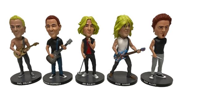 DEF LEPPARD Caricature Bobble Head Set Now Available