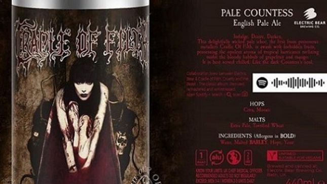 CRADLE OF FILTH To Launch Signature Beer Later This Month