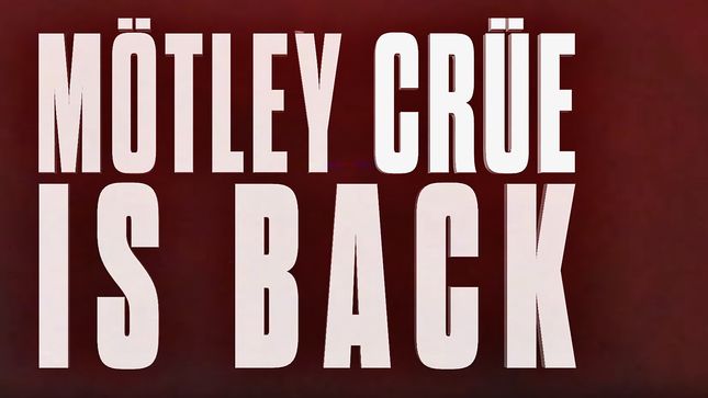 It's Official: MÖTLEY CRÜE Is Back!; Band Destroys Cessation Of Touring Agreement (Video)