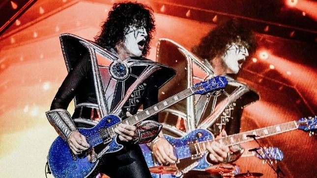 KISS Guitarist TOMMY THAYER's Limited Edition Epiphone Electric Blue Les Paul Outfit Available Now Worldwide; Demo Video Streaming