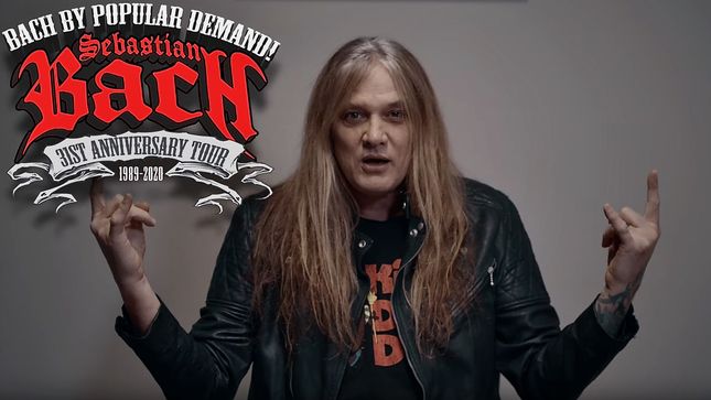 SEBASTIAN BACH Announces New North American Tour Dates Performing SKID ROW's Debut Album In It's Entirety; Video Message