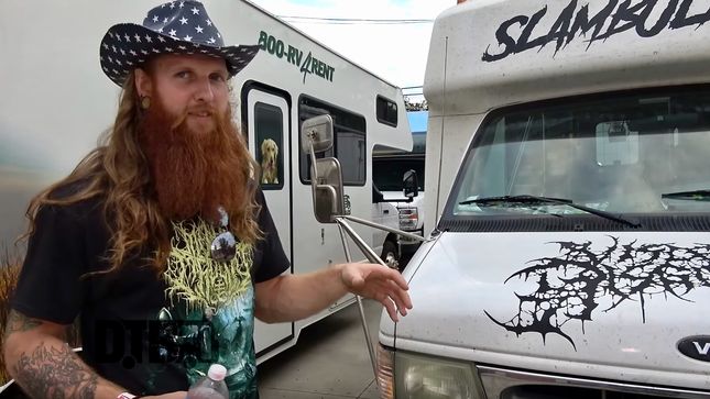 VISCERAL DISGORGE Featured In New Bus Invaders Episode; Video