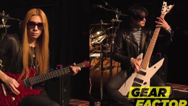 DIR EN GREY Guitarist And Bassist Play Their Favourite Riffs On New Gear Factor Episode