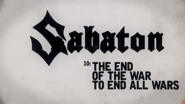 SABATON Launches “The War To End All Wars” Lyric Video 