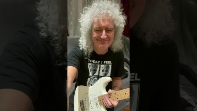 QUEEN Guitarist BRIAN MAY Posts Playthrough Video Of "Bohemian Rhapsody" Solo From Self-Isolation