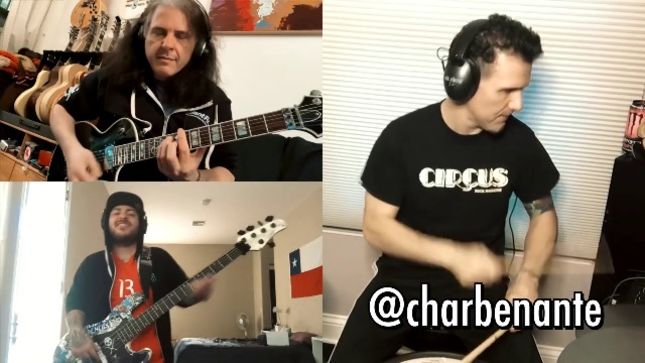 ANTHRAX Drummer, TESTAMENT Guitarist And SUICIDAL TENDENCIES Bassist Cover RUSH Classic "YYZ" During Self-Isolation (Video)