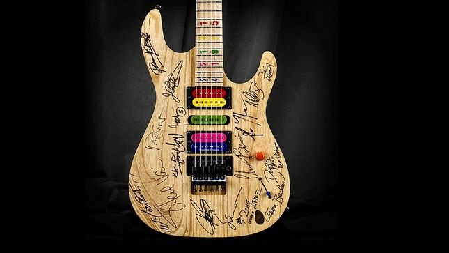 JASON BECKER's Personal Guitar Signed By EDDIE VAN HALEN, YNGWIE MALMSTEEN, MARTY FRIEDMAN, STEVE VAI, ULI JON ROTH And Others Sells For Over $26,000 USD