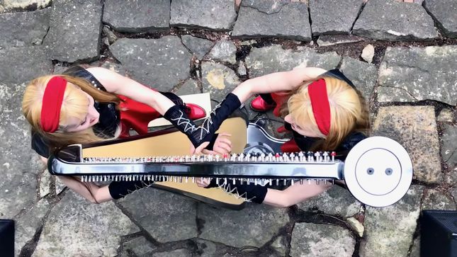 2 Girls 1 Harp: CAMILLE AND KENNERLY Cover BILLY IDOL's "Dancing With Myself"; Video