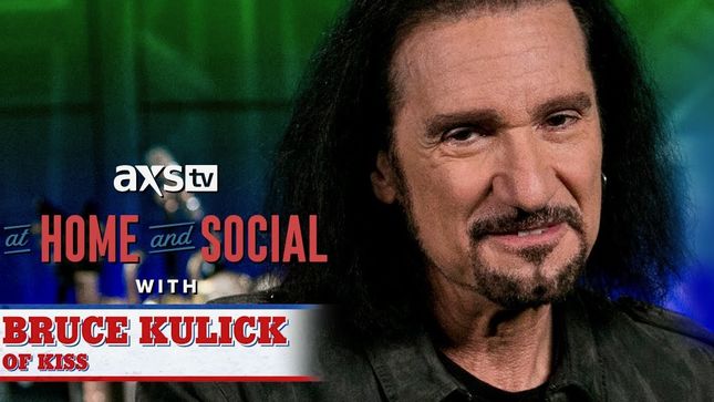 BRUCE KULICK - Former KISS Guitarist Shows Off Rock Memorabilia In AXS TV's "At Home And Social"; Video