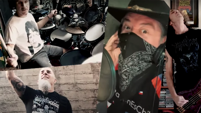 ANTHRAX Members Past And Present, FAITH NO MORE / MR. BUNGLE Frontman MIKE PATTON Pay Tribute To S.O.D. With "Speak Spanish Or Die" (Video)
