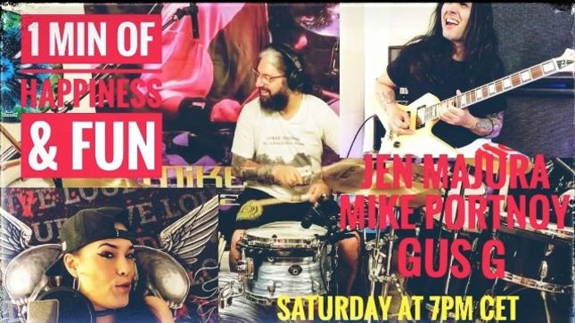 JEN MAJURA, MIKE PORTNOY And GUS G. Cover "Got My Mind Set On You" In New Lockdown Jam (Video)