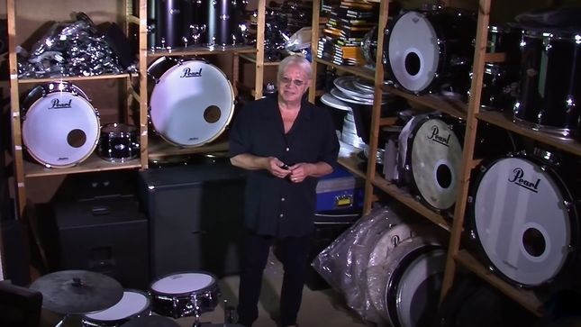 DEEP PURPLE Drummer IAN PAICE Shows Personal Drum Collection; Video