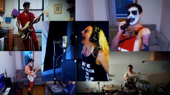 PANAMAMA Feat. WAR ON WOMEN, HIGH ON FIRE Members Perform VAN HALEN Set For Slay At Home Festival; Video