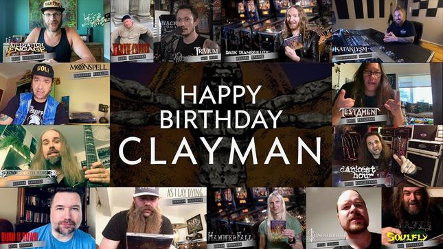 Members Of TESTAMENT, KATAKLYSM, HAMMERFALL, KILLSWITCH ENGAGE, SOULFLY And More Celebrate 20th Anniversary Of IN FLAMES' Clayman Album; Video