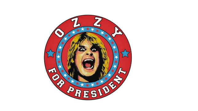 OZZY OSBOURNE - "Ozzy For President" Merch Available Now; Video Trailer