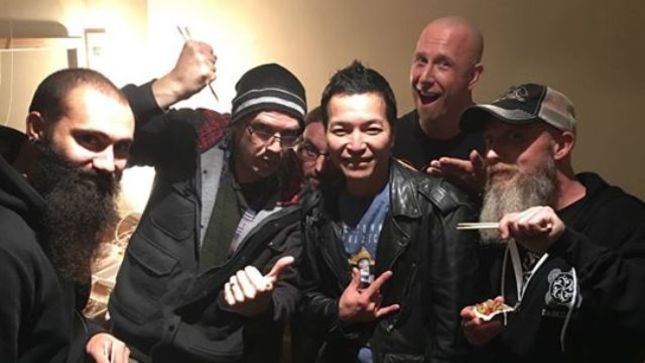 IMONOLITH Guitarist BRIAN WADDELL Gives A Tour Of His Heavy Metal-Themed Sushi Restaurant (Video)