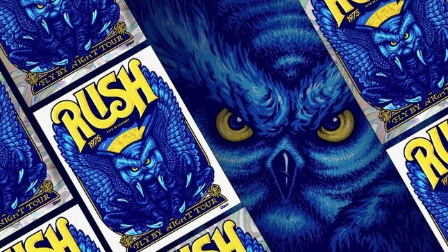 RUSH - 45th Anniversary Of Fly By Night Album And Tour Commemorated With Limited Edition Screenprints; On Sale Today At Noon
