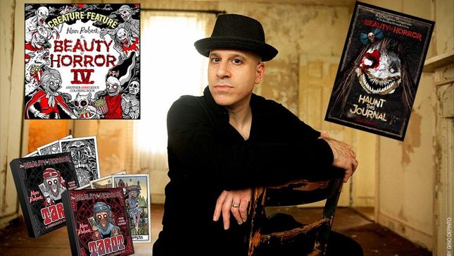 LIFE OF AGONY Bassist ALAN ROBERT Announces New The Beauty Of Horror Coloring Book, Tarot Cards, And Journal