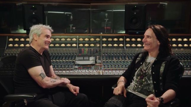 HENRY ROLLINS Interviews STEVE VAI About Creating Music, Playing Technique, Lessons Learned In The Studio (Video)