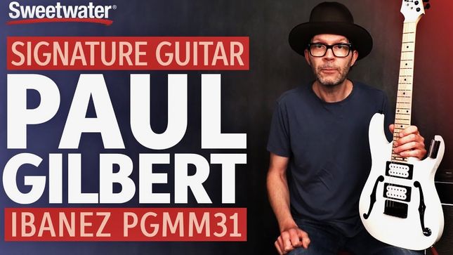 MR. BIG Guitarist PAUL GILBERT Demos His Signature Ibanez PGMM31; Video