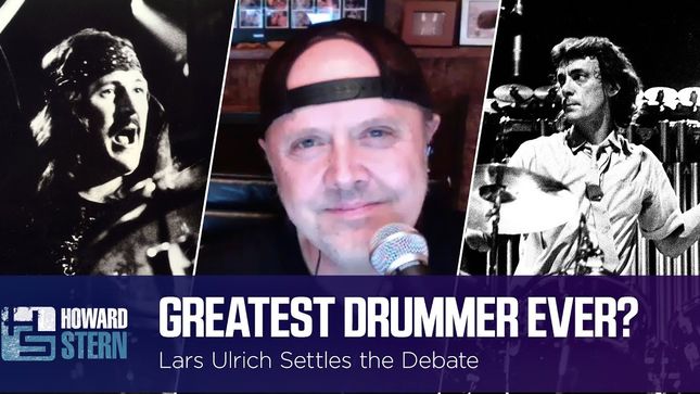 JOHN BONHAM Vs. NEIL PEART - METALLICA's LARS ULRICH Settles Debate Over Who Is The Greatest Drummer Of All Time; Video