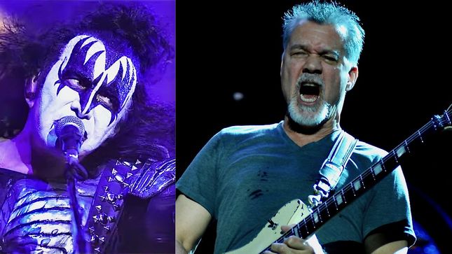 GENE SIMMONS On EDDIE VAN HALEN - "I Was Not Just Amazed By His Talent, But I Admire Him So Much As A Human Being"
