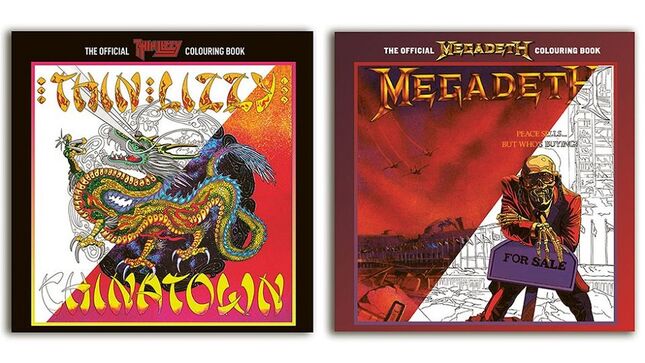 THIN LIZZY, MEGADETH Coloring Books Available For Preorder