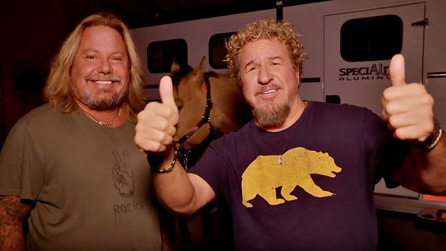 MÖTLEY CRÜE's VINCE NEIL Shows Off His Cars, Horses And Incredible House To SAMMY HAGAR; Video