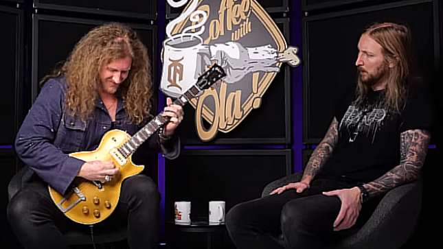 JARED JAMES NICHOLS Guests On THE HAUNTED Guitarist OLA ENGLUND's "Coffee With Ola" (Video)