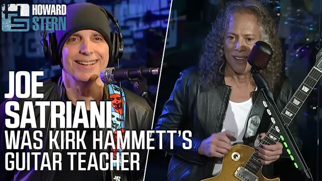 JOE SATRIANI Discusses Being KIRK HAMMETT's Guitar Teacher - "He Was In EXODUS When He Started Taking Lessons"; Video