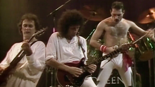 QUEEN Share Rare 1985 Live Video For "Hammer To Fall" From Brazil's Rock In Rio Festival