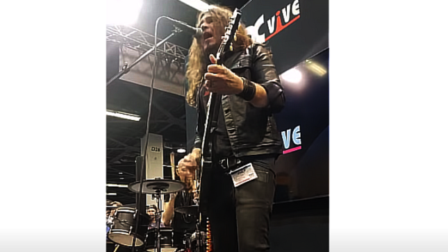 BON JOVI Guitarist PHIL X Performs VAN HALEN Classic "On Fire" At NAMM 2024 (Video)