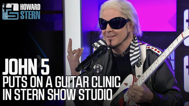 MÖTLEY CRÜE's JOHN 5 Conducts Guitar Clinic In The Howard Stern Show Studio; Video