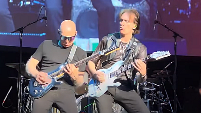 JOE SATRIANI And STEVE VAI Kick Off Satch / Vai Tour 2024 In Orlando, Debut New Single "The Sea Of Emotion Pt 1"; Fan-Filmed Video Streaming