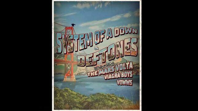 SYSTEM OF A DOWN And DEFTONES Announce Show At San Francisco’s Historic Golden Gate Park