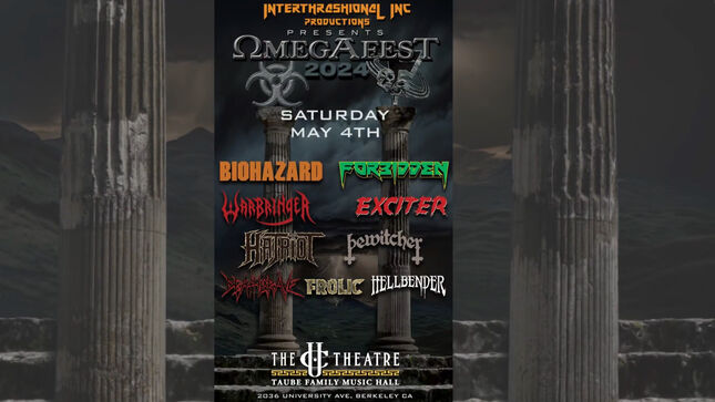 FORBIDDEN - Video Trailer Launched For OmegAfest Featuring BIOHAZARD, WARBRINGER, EXCITER And More