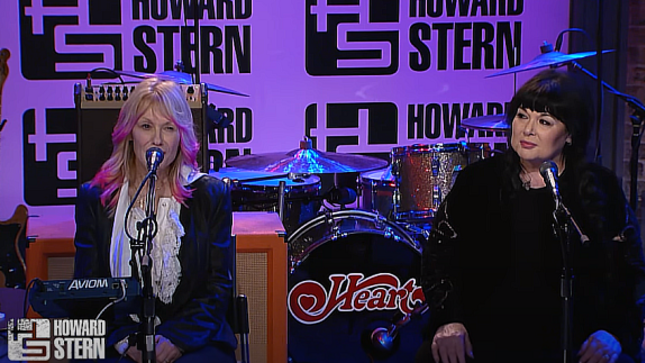 HEART Guest On The Howard Stern Show: ANN And NANCY WILSON Look Back On Getting Their Big Break, Touring With VAN HALEN, Paying Tribute To LED ZEPPELIN (Video)