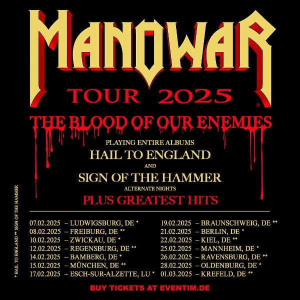 will manowar tour the us