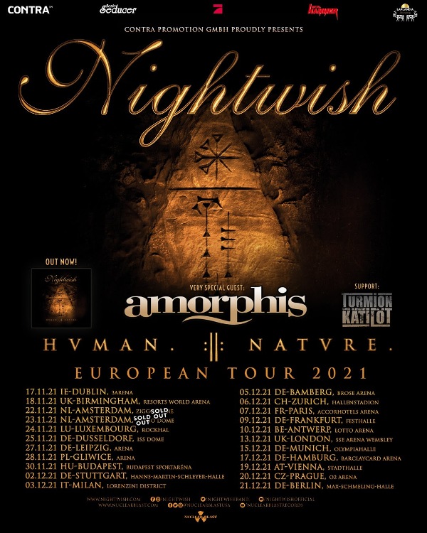 NIGHTWISH Human. II Nature. European Tour Dates Pushed To November