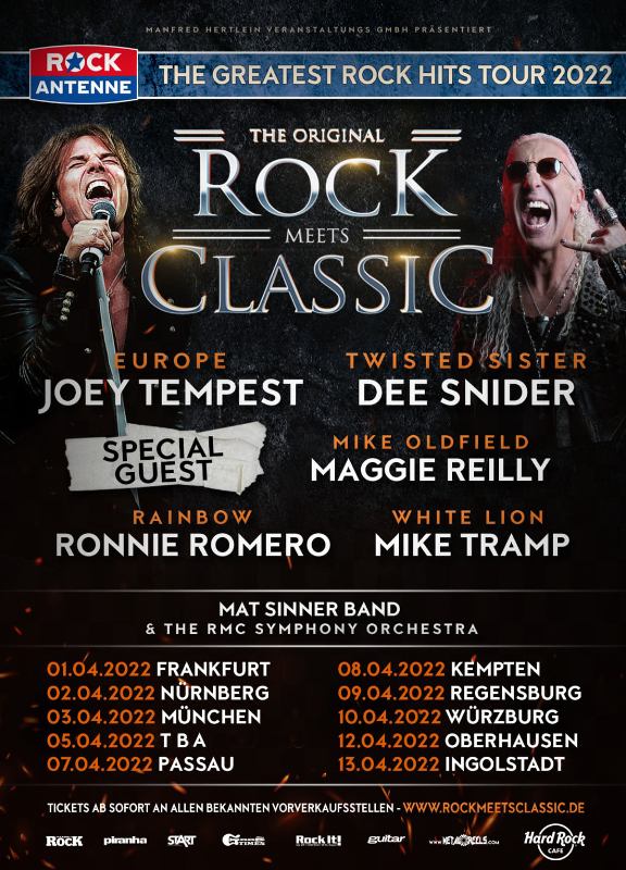 ROCK MEETS CLASSIC Tour 2021 Featuring JOEY TEMPEST, DEE SNIDER, MIKE