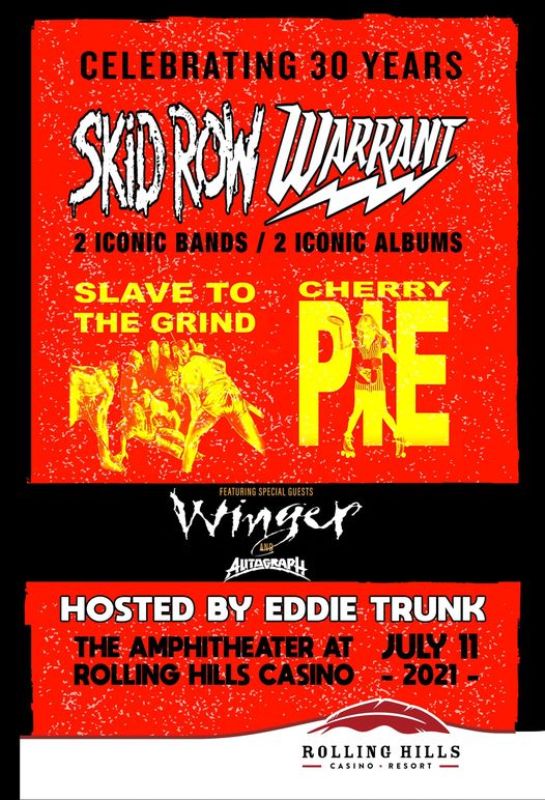 SKID ROW Announce One Off Slave To The Grind 30th Anniversary Show