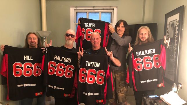 JUDAS PRIEST - BraveWords Honoured To Present The Metal Gods With Their Official Hockey Jerseys! 