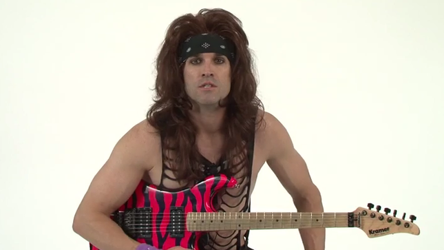 STEEL PANTHER Guitarist Satchel Issues "Ten Strikes You're Out" Instructional Video - "A Little ZZ TOP, A Little VAN HALEN In There" 