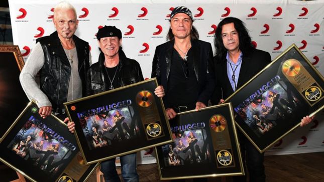 SCORPIONS - MTV Unplugged Certified Gold In Germany; Presentation Photos Posted