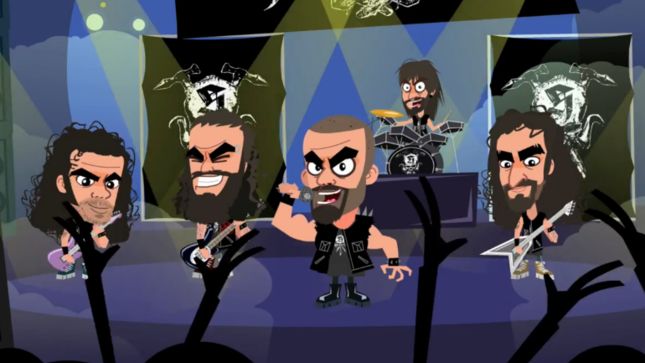 HAMMERCULT Release Animated Video For "Metal Rules Tonight"