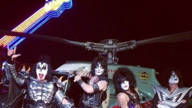 KISS Lands In Vegas Via Helicopter; Fan-Filmed Video