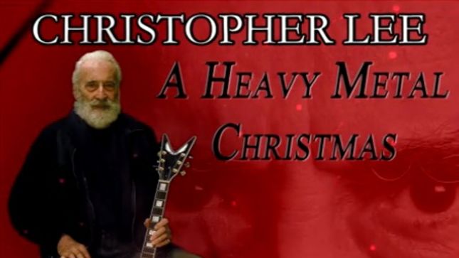 CHRISTOPHER LEE - “Darkest Carols, Faithful Sing” Heavy Metal Christmas Single 