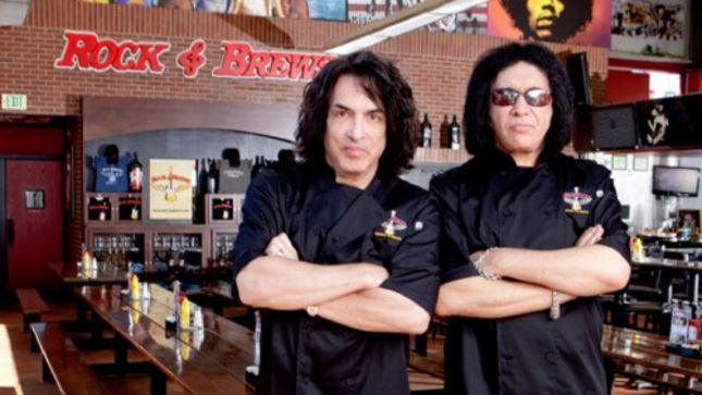 KISS Founders PAUL STANLEY And GENE SIMMONS In Attendance At Rock & Brews Buena Park Grand Opening Fundraiser Today